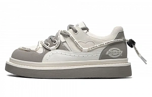 Dickies Low-Top Skateboard Shoes Women's Beige Gray