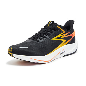 361° Speed Team Cushioning Abrasion Resistant Breathable Low Top Running Shoes Unisex Black Yellow 1 4150002