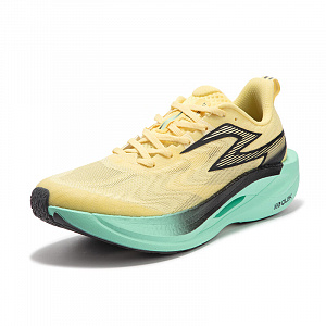 361° Fly 2ET Anti Slip Wear Resistant Low Top Running Shoes Unisex Gold Green Black 1 4150006