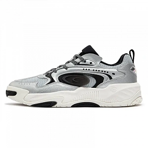361° Jincheng Anti Slip Wear Resistant Low Top Skateboard Shoes Men's Silver Black