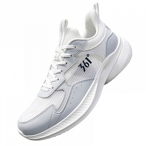 361° Slip Resistant, Abrasion Resistant, Breathable Low Top Casual Running Shoes Men's White Gray 1 4150038