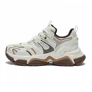 JEEP SPIRIT Low Top Chunky Sneakers Men's Shuffleboard White