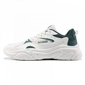 361° Wear resistant And Lightweight Low Top Casual Shoes Men's White Green