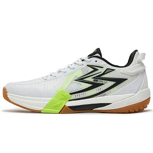 361° Victory Pro Slip Resistant, Breathable, And Supportive Low top Badminton Shoes Unisex White Yellow