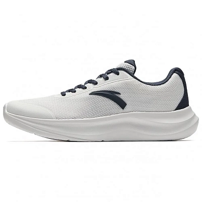 Anta Running Collection Wear resistant And Waterproof Low top Sprint Running Shoes Men's Papyrus White Ink Blue