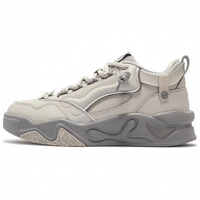 361° Jincheng Warm Anti Slip And Wear Resistant High Top Skateboard Shoes Women's Gray