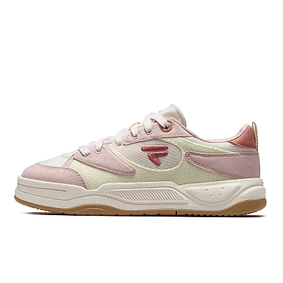 FILA FUSION BANK II DX CVS Cool Skateboard Shoes 2DX Canvas Edition Low Top Casual Shoes Women's Milk White Pink