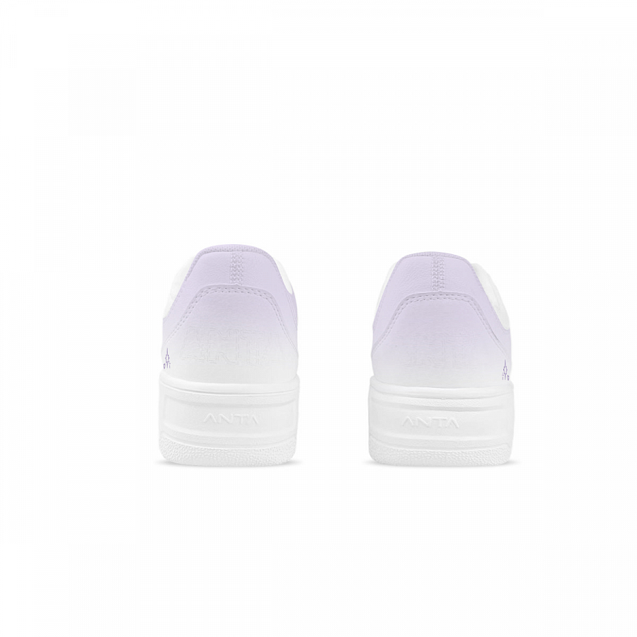 Anta Relaxed Slip Resistant Abrasion Resistant Low top Skateboard Shoes Men's White Purple купить в интернет-магазине Yoocart с быстрой доставкой по России.