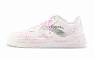 Anta Relaxed Wear resistant And Lightweight Low Top Skateboard Shoes Women's Pink White 1 4150581