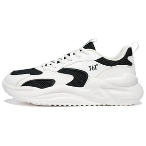 361° Slip Resistant, Abrasion Resistant, Lightweight Low Top Chunky Sneakers Women's White Black