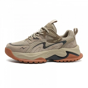 JEEP SPIRIT Low Top Chunky Sneakers Men's Elk Brown