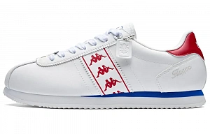Kappa Urban Sports Back to Back Thermal Slip Resistant Low Top Skateboard Shoes Unisex Classic White Cherry Red