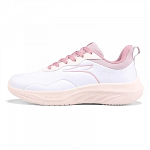 361° Wear-resistant And Lightweight Low-Top Running Shoes Women's Pink White