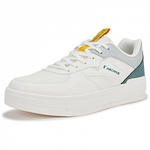 361° Air Force One Slip-Resistant Cushioning Low-Top Skateboard Shoes Men's White Green 1 4150634