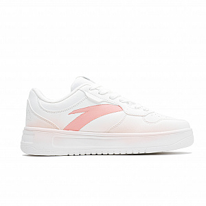 Anta Relaxed Lightweight Anti Slip Low top Skateboard Shoes Unisex White Pink 1 4150638