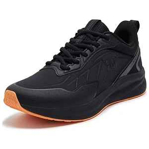 361° Cushioned Slip-Resistant Low-Top Casual Running Shoes Men's Black Gray
