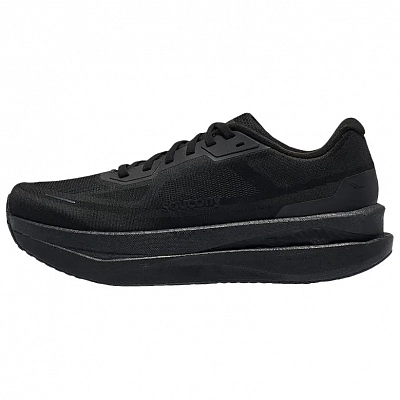 Saucony Anti Slip Wear Resistant Low Top Marathon Training Long Distance Running Shoes Unisex Black