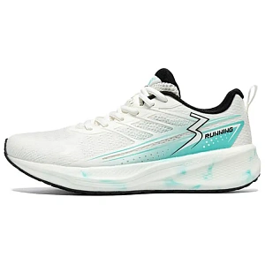 361° Cushioning And Breathable Low Top Casual Training Sprint Running Shoes Men's White Blue
