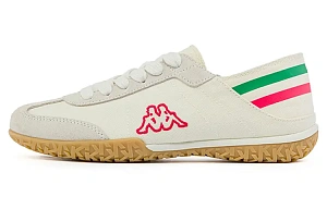 Kappa Shock Absorbers With Slip Resistant And Abrasion Resistant Properties Low Top Casual Shoes Unisex White