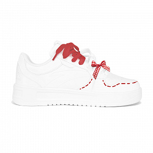 Anta Relaxed Wear resistant And Lightweight Low top Skateboard Shoes Women's White Red 1 4151052