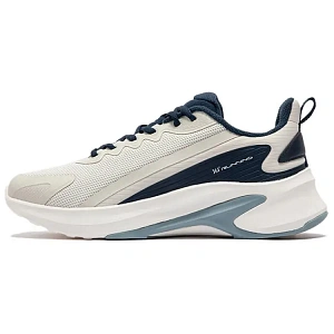 361° Cushioning Coverage Low Top Casual Running Shoes Men's Beige Blue