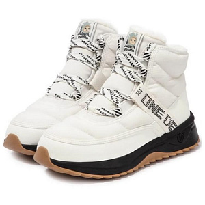 361° Fleece Snow Warm Wear-Resistant Slip-Resistant Short Snow Boots Women's White Black 1 4151066