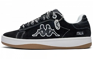 Kappa Inter City Commute Back to Back Slip Resistant Abrasion Resistant Low top Skateboard Shoes Unisex Black White