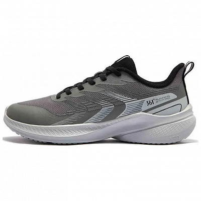 361° Anti Slip Wear Resistant Low Top Running Shoes Men's Gray