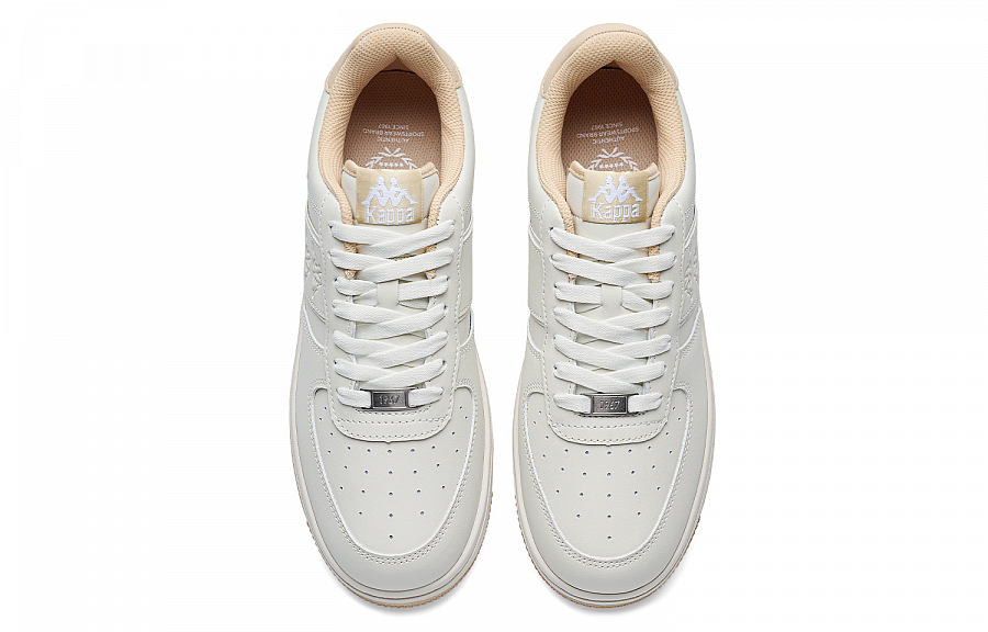 Kappa Back to Back Slip Resistant Abrasion Resistant Low top Skateboard Shoes Unisex White Brown купить в интернет-магазине Yoocart с быстрой доставкой по России.