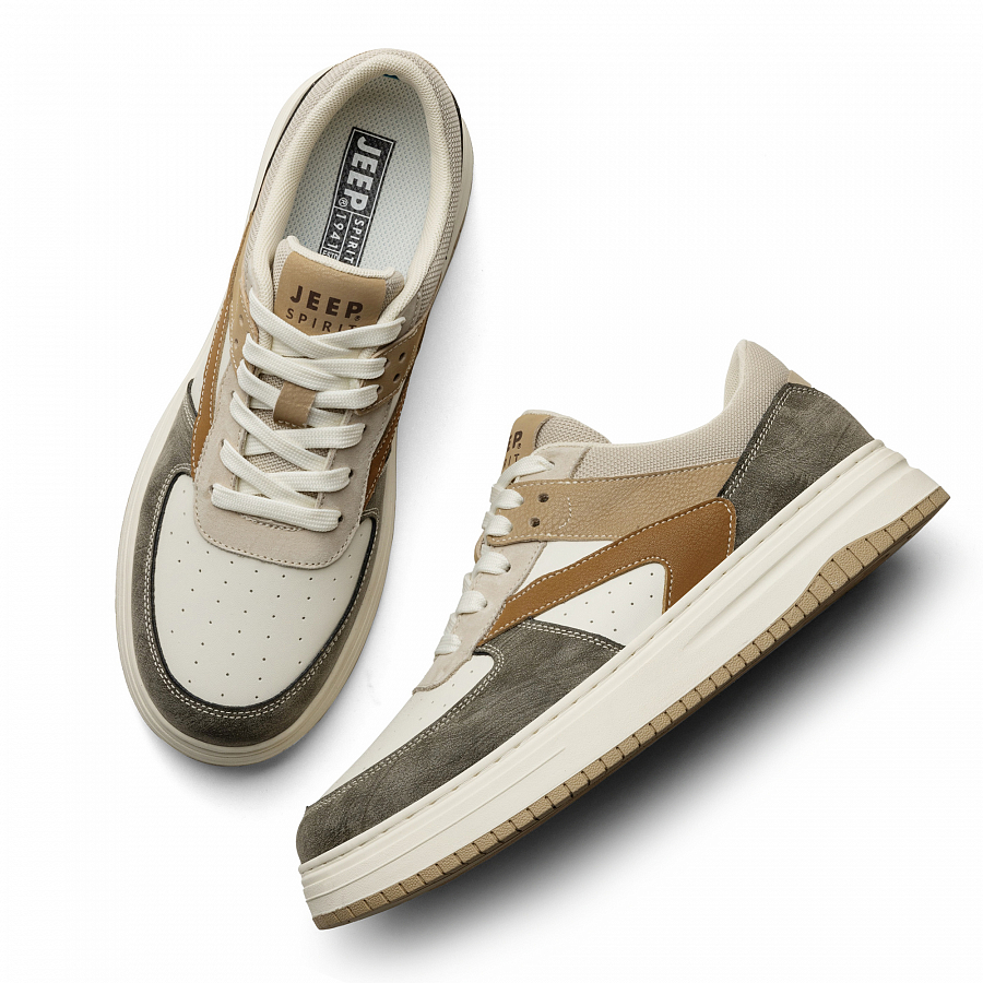JEEP SPIRIT Leisure Collection Low top Skateboard Shoes Men's Sandstone купить в интернет-магазине Yoocart с быстрой доставкой по России.