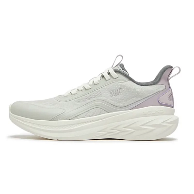 361° Feiyu 3.0 Abrasion Resistant Breathable Slip Resistant Low Top Running Shoes Women's Beige Purple