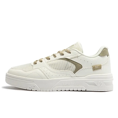 361° Breathable Slip Resistant Low Top Skateboard Shoes Women's White Green