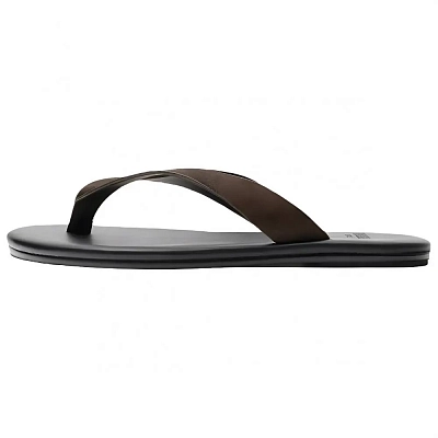 ZARA LIMITED EDITION Flip Flops Men's Black Brown
