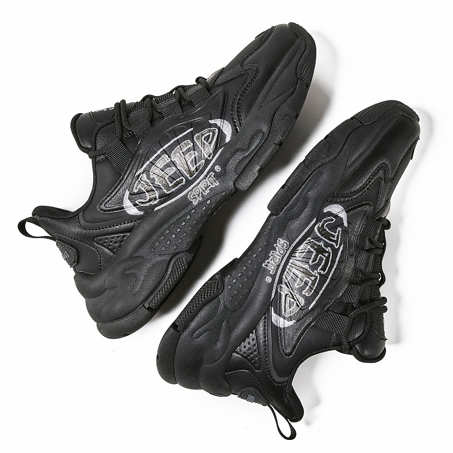 JEEP SPIRIT Low Top Casual Shoes Men's Graphite Black купить в интернет-магазине Yoocart с быстрой доставкой по России.