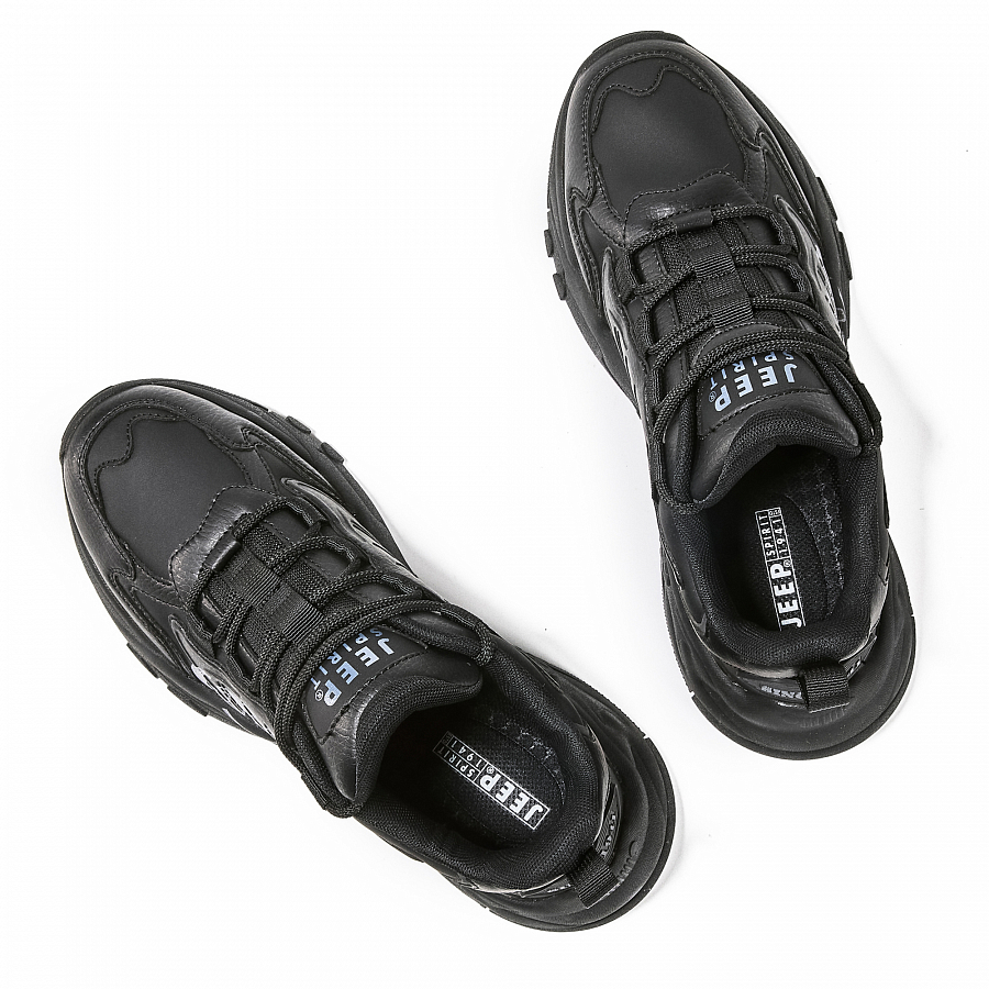 JEEP SPIRIT Low Top Casual Shoes Men's Graphite Black купить в интернет-магазине Yoocart с быстрой доставкой по России.