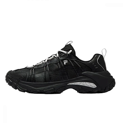 FILA FUSION EXOCET II Mountains Shoe 2 Low Top Chunky Sneakers Men's Obsidian Black