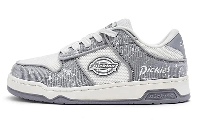 Dickies Lightweight Low Top Skateboard Shoes Men's White Gray