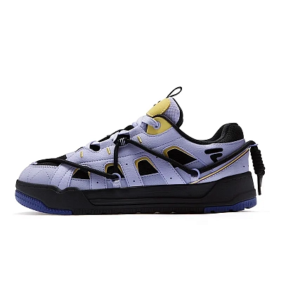 FILA FUSION REEF Shoes Anti Slip Wear Resistant Low Top Skateboard Shoes Women's Heather Purple Black