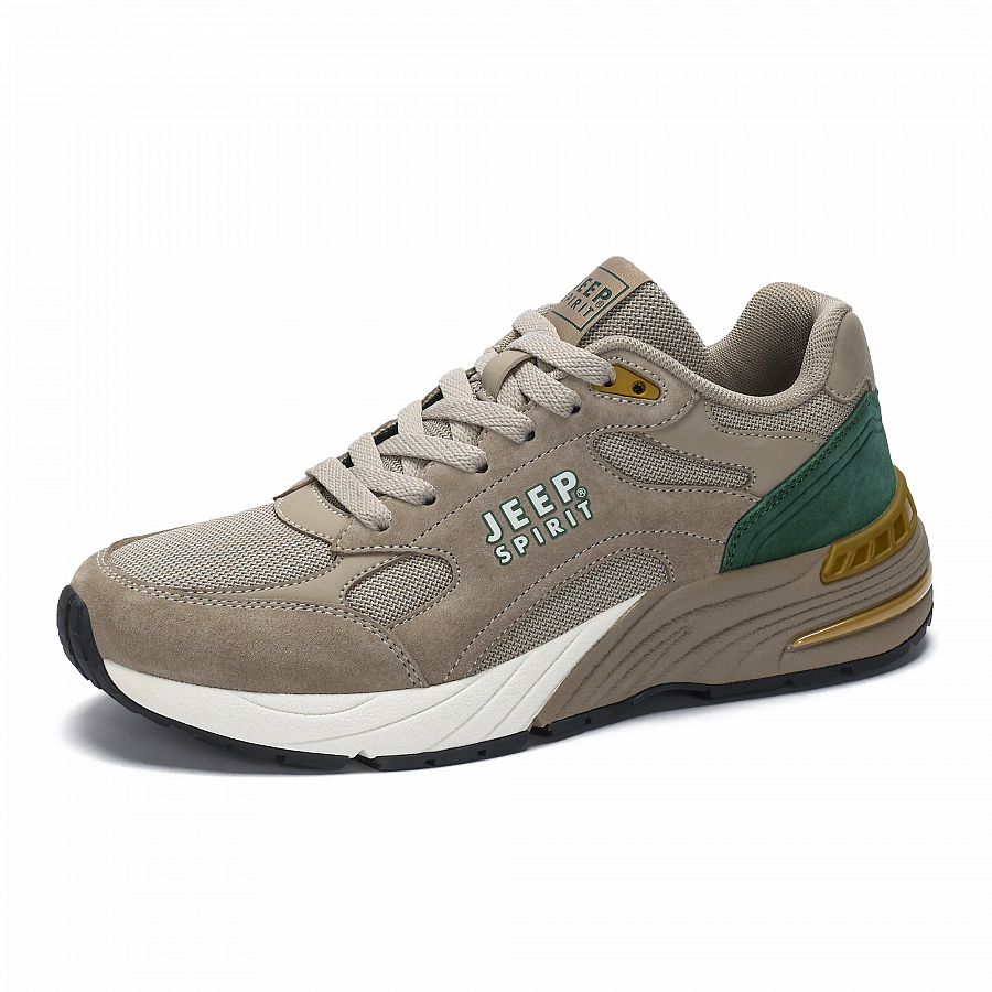 JEEP SPIRIT Wear-resistant And Lightweight Low-Top Casual Shoes Men's Brown Green купить в интернет-магазине Yoocart с быстрой доставкой по России.