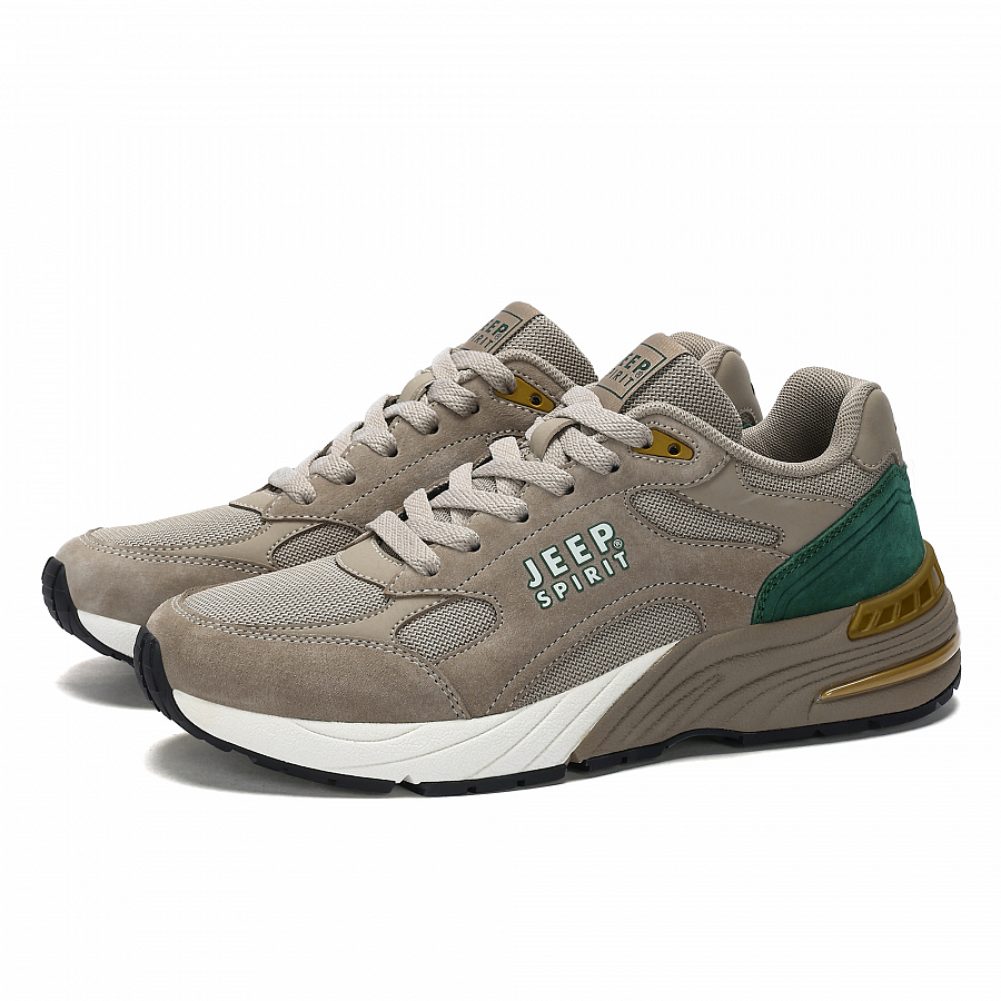 JEEP SPIRIT Wear-resistant And Lightweight Low-Top Casual Shoes Men's Brown Green купить в интернет-магазине Yoocart с быстрой доставкой по России.