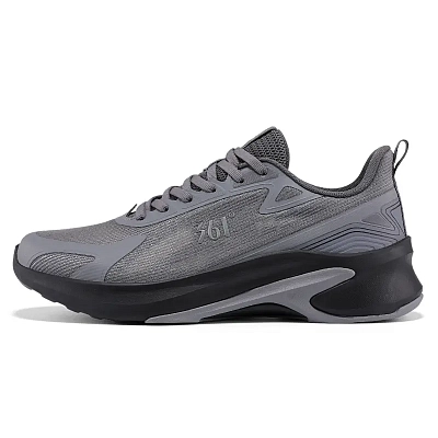 361° Slip Resistant And Breathable Low Top Sprint Running Shoes Men's Gray