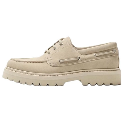ZARA Boat Shoes Men's Light Beige Yellow