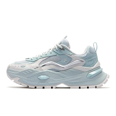 FILA FUSION BIANCO IV Hard Candy Shoes 4 Low Top Running Shoes Women's Blue White