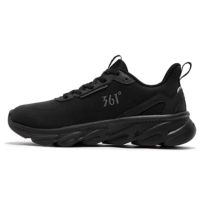 361° Running Collection Cushioning Anti-Slip And Wear-Resistant Low-Top Casual Running Shoes Women's Obsidian Black