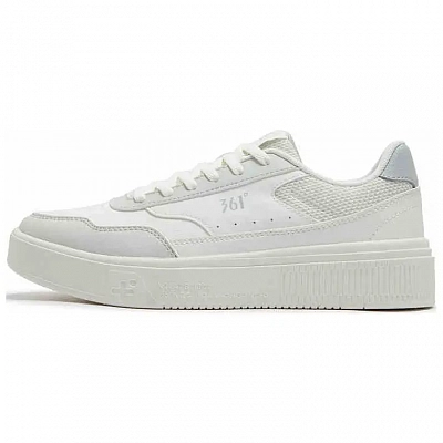 361° Anti-Slip And Wear-Resistant Balance Low-Top Skateboard Shoes Women's White Gray