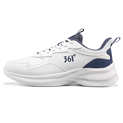 361° Slip Resistant, Abrasion Resistant, Lightweight Low top Running Shoes Men's White Blue