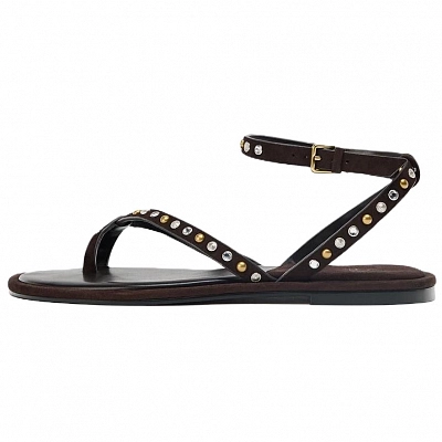 ZARA One Strap Sandals Women's Brown