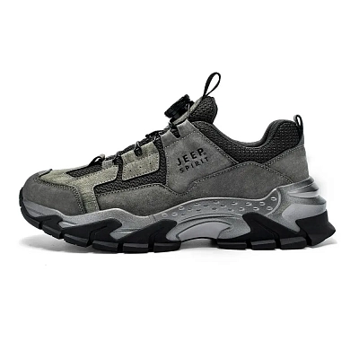 JEEP SPIRIT Low Top Chunky Sneakers Men's Ancient City Gray