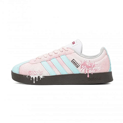 Adidas VL Court 2.0 Skateboard Shoes Unisex Low top Light Green, White