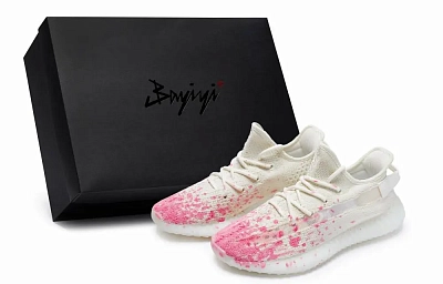 Adidas Originals Yeezy Boost 350 V2 Casual Shoes Unisex Low top Rose Red